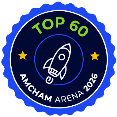 Selo TOP 60 do Amcham Arena 2026